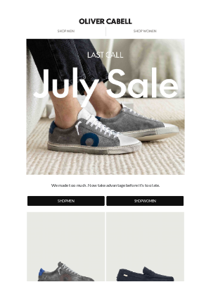 Oliver Cabell - July Sale Ends Soon