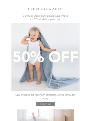 Little Giraffe - ONE MORE DAY: 50% Off Blankets and Throws