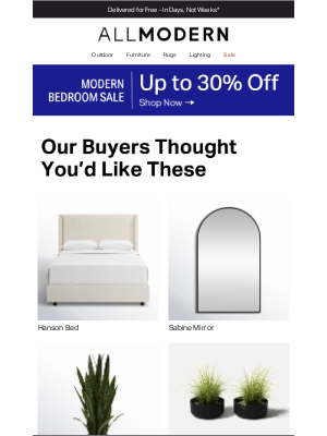 AllModern - the hanson bed ▪ THIS JUST IN ▪ →