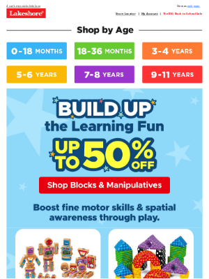 Lakeshore Learning - 🧱 Up to 50% Off Blocks & Manipulatives!