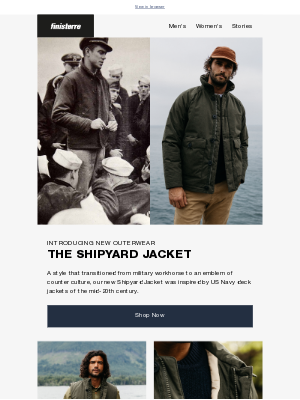 Finisterre - NEW: Introducing The Shipyard Jacket