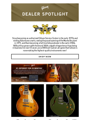 Gibson - Dealer Spotlight: Willcutt Guitars