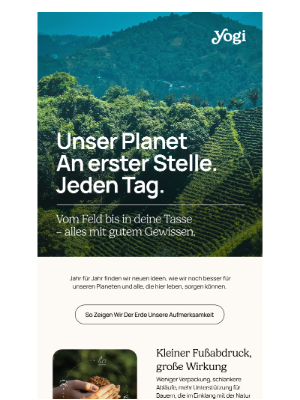Yogi Tea - Engagiert, 365 Tage im Jahr🌏💚
