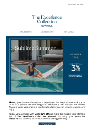 Excellence Resorts - Dreams do come true, Marco!