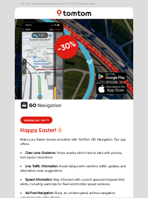 TomTom - 30% Off TomTom GO Navigation - Navigate Easter with Ease