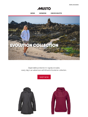 Musto UK - The Evolution Collection