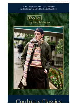 Ralph Lauren - It’s Corduroy Season