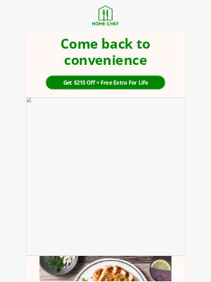 Home Chef - 🤔 [ Wish dinner could be easier? Let us help with that ]
