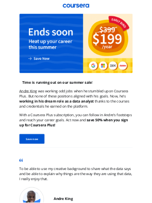 Coursera - 🌞 Summer flash sale: 50% off Coursera Plus!