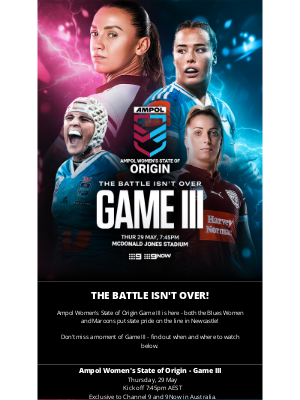 NRL - National Rugby League - When & Where to Watch 📺 Ampol Women's State of Origin - Game III