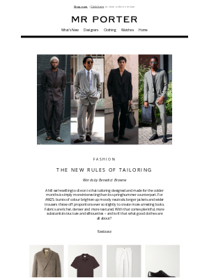MR PORTER - How to wear a suit now