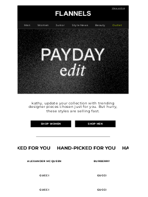 Flannels Fashion (United Kingdom) - kathy, your payday edit has landed