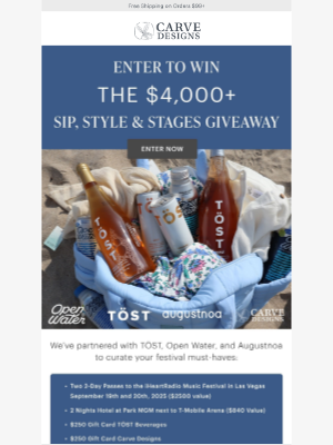 Sip, Style and Stages Giveaway is LIVE 📣