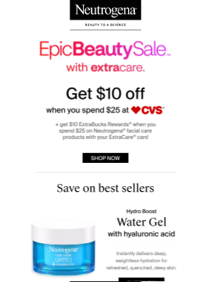 Neutrogena - John Rosette, save $10, get $10