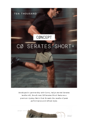 TEN THOUSAND - ALL-NEW: CØ Serates Short