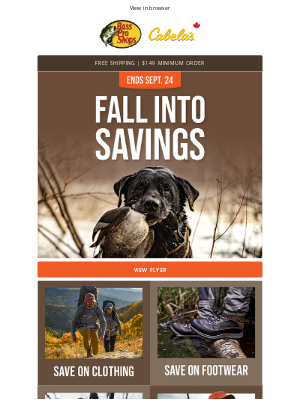 Cabela's (Canada) - Fall right into these savings
