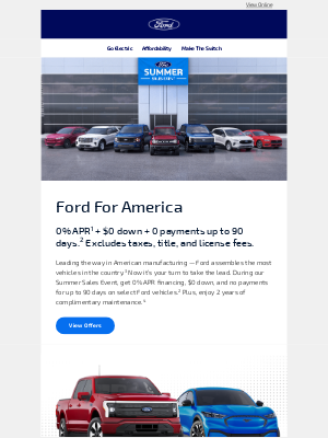 Ford Motor Company - Hi, Kenny. Here’s what’s driving July.