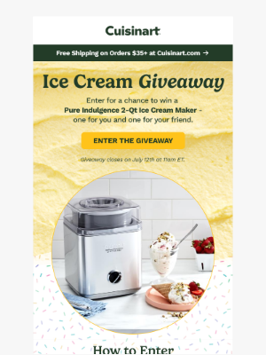 Cuisinart - Giveaway Alert🍦