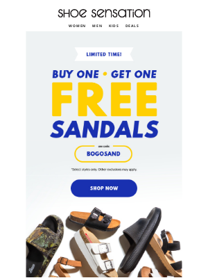 Shoe Sensation Inc - Two Pairs. One Price. 🩴