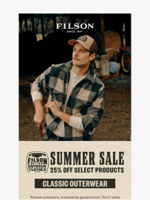 Filson - Rare Discounts: 25% Off Jac-Shirts & More