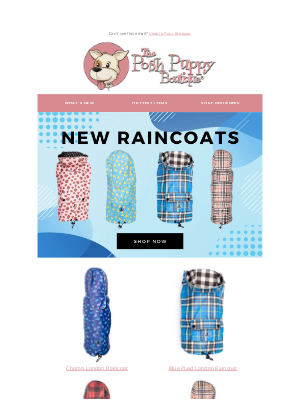 Posh Puppy Boutique - 🌧️ Keep stylishly dry with our new raincoats