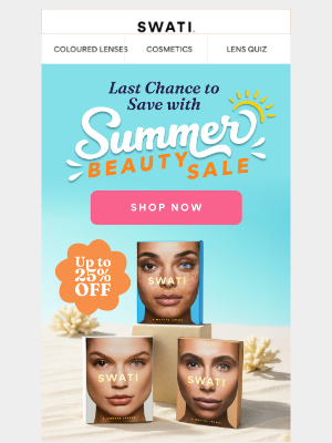 SWATI Cosmetics - Last Hours To Save Up To 25% Off 👀