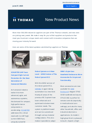 Thomas - News and Product Updates from Thomas Suppliers