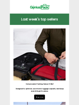 Genius Pack - Top sellers from last week