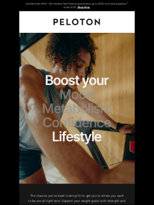 Peloton - Reach your weight goals right here