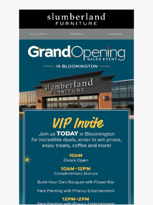 Slumberland Furniture - HUGE party today with FREE food and fun activities for the family!
