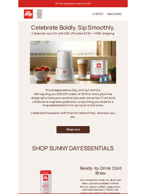 illy - Celebrate Indepence Day with Italian Style