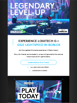 Logitech - Legendary level up: Enjoy Roblox with exclusive in-game rewards…