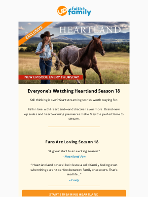 Up Fatih & Family - Fall in Love with Heartland Season 18