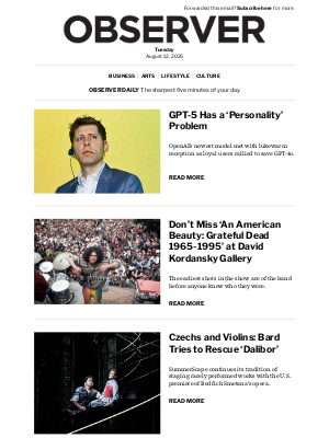Observer - GPT-5 Has a ‘Personality’ Problem
