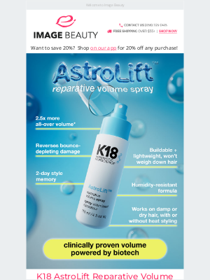 Image Beauty - New From K18- The Future of Volume