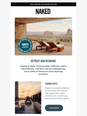 Naked Nutrition - The Ultimate Wellness Hotels in the USA