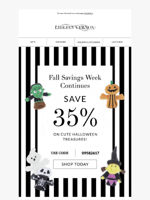 Lillian Vernon - Sweet Halloween finds + 35% off