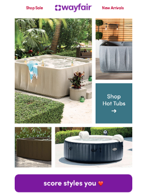 Wayfair - HOT TUBS: new and just for y-o-u