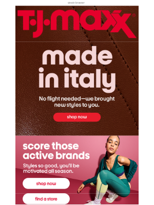 T.J. Maxx - Made in Italy—and SO luxe 😍