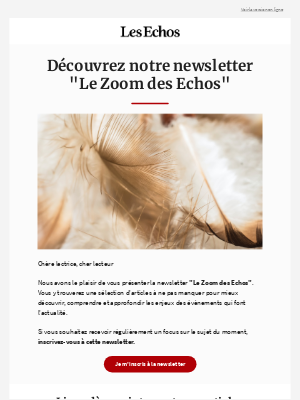 Les Echos (France) - 👉 Un focus sur le sujet du moment