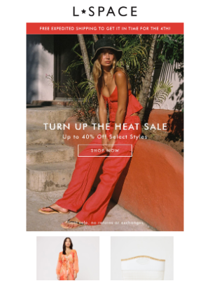 LSpace - Turn Up The Heat Sale
