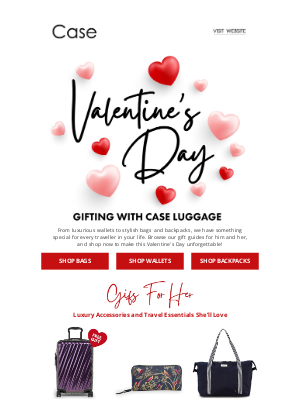 Case Luggage - 💘 Unpack Valentine's Day Gift Ideas From Case Luggage