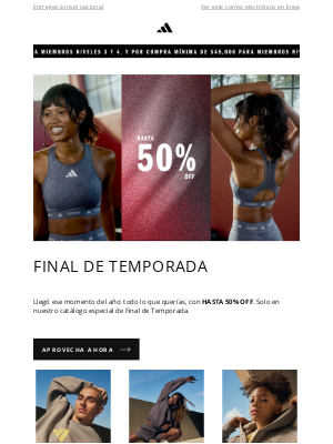 Adidas (Chile) - Arrancó lo bueno: hasta 50% OFF 😮‍💨