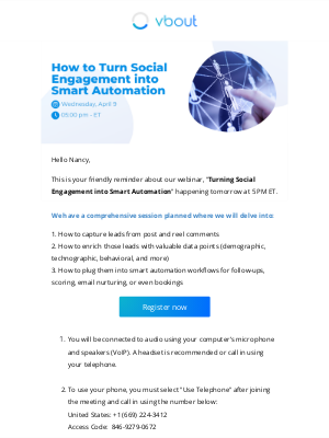 VBOUT - ⏳ [Webinar] Turning Social Engagement into Smart Automation