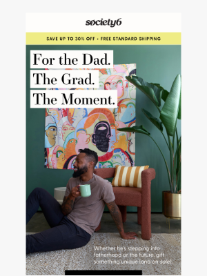 Society6 - Gifts Worth Celebrating