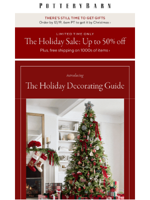 Pottery Barn - Calling all last-minute decorators 🎄