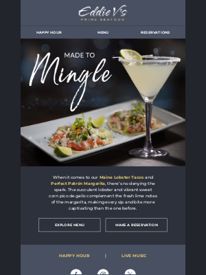 Eddie V's Prime Seafood - An irresistible pairing