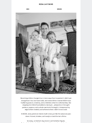 BODA SKINS - FATHERHOOD. LEGACY. LEATHER.