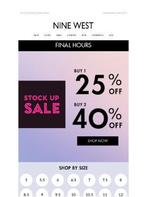 Final Hours For SITEWIDE Savings!