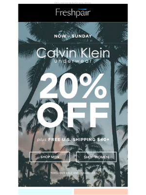 Freshpair - 🔐 Unlock Access: All Calvin Klein 20% Off